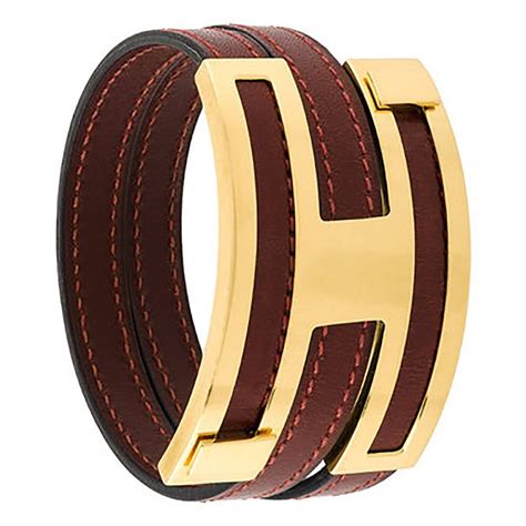 hermes leather bracelet womens